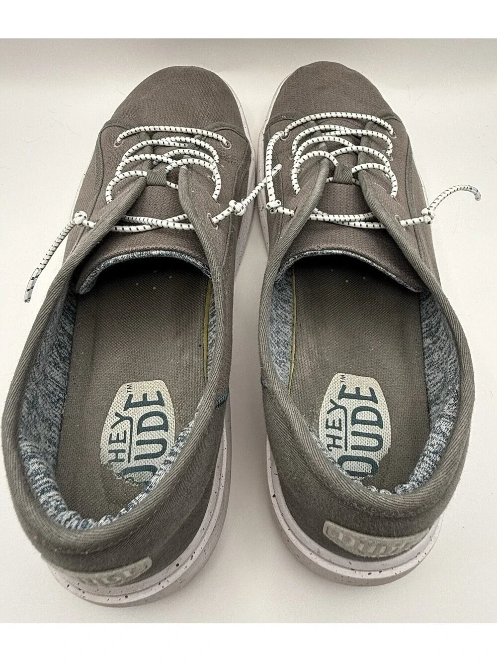 Hey Dude Cody M Sport Mesh Shoes Sz 13 Charcoal Gray Comfort Walking Slip On